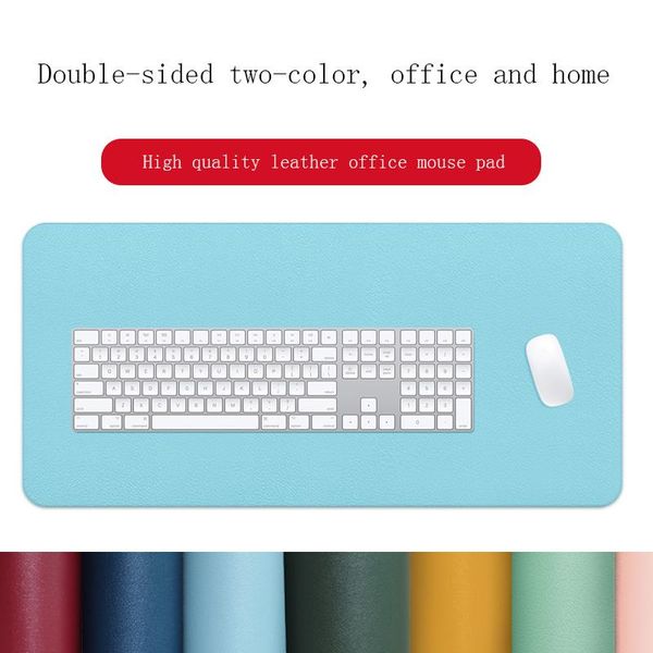 

mouse pads & wrist rests big size double sided pad desk large speed gaming mousepad pu leather waterproof anti-slip