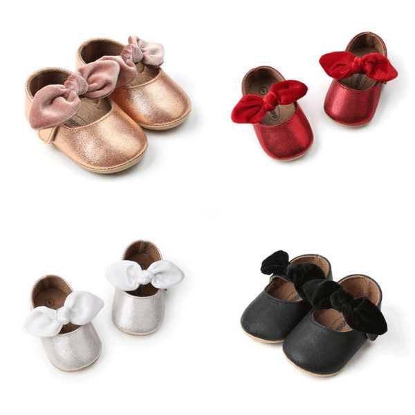 

first walkers emmababy born to infant baby girl 2021 soft sole comfortable bowknot crib shoes prewalker flower/bow