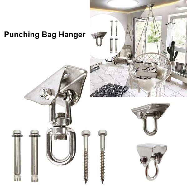 

accessories punching bag hanger stainless steel swivel ceiling mount for beam heavy gym swing trapeze hammock