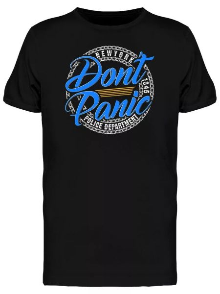 

Police Department Graphic Men's Tee -Image by Shutterstock, White;black