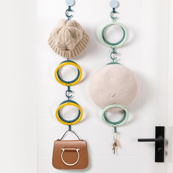 

hooks & rails household folding clothes rack door storage can be combined hook wall hanging scarf bag hanger