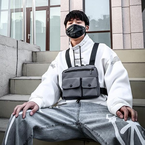 

multi pockets waterproof crossbody bag for women men soft oxford hiking biking messenger bags portable shoulder handbag waist