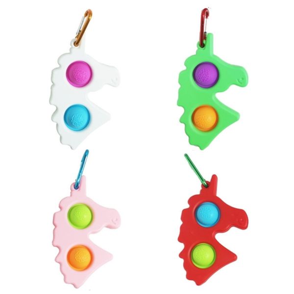 

fidget sensory toys push pop bubble fingertip decompression kids adults keychain multicolor finger popper fun puzzle stress relief g53rl