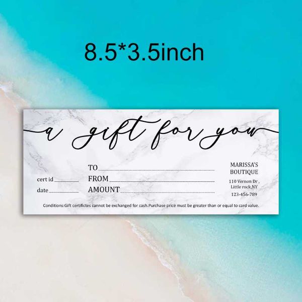 

greeting cards gift certificate card maker simple rustic kraft paper