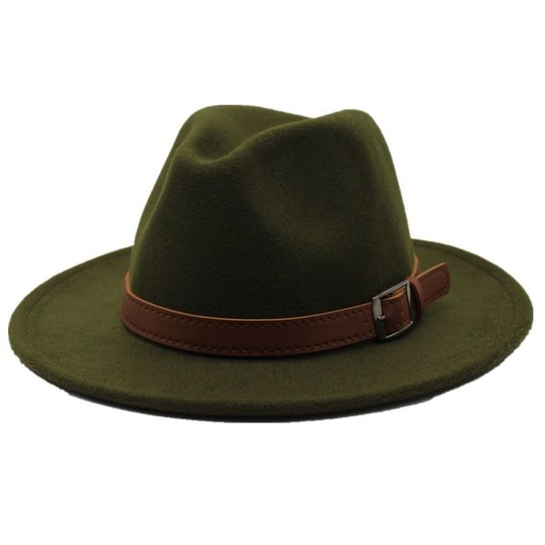 

berets seioum special felt hat men fedora s with belt women vintage trilby caps wool warm jazz chapeau femme feutre jllj, Blue;gray