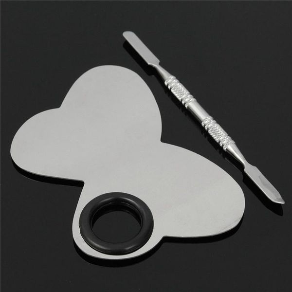 

nail art kits stainless steel butterfly palette spatula rod eye shadow foundation cream pigment polish mixing makeup cosmetic tools