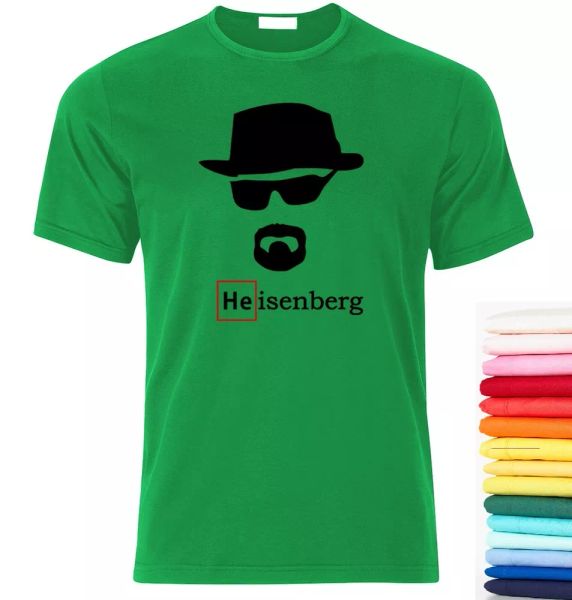 

heisenberg breaking bad walter white fan t shirt s/m//xl/xxl, White;black