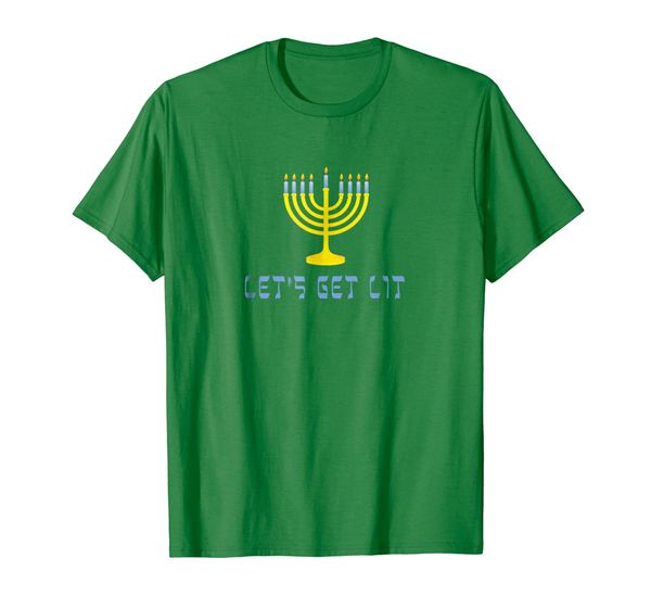 

Funny menorah lets get lit jewish Hanukkah t-shirt, Mainly pictures