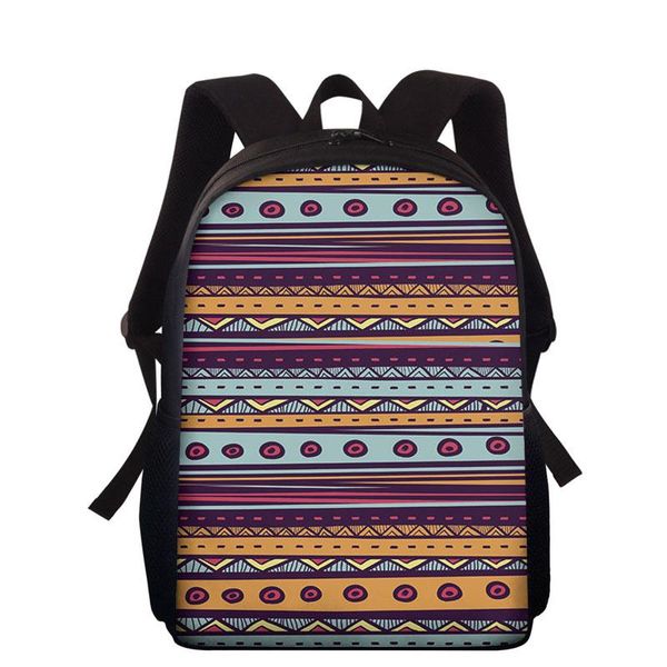 

15inch 2021 school bags tribal style backpack for teenagers girls kids bookbag elementary kindergarten book bag