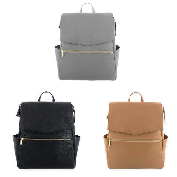 

outdoor bags 2021 women multi-function pu leather backpack diaper bag purse mummy nursing rucksack school shoulder