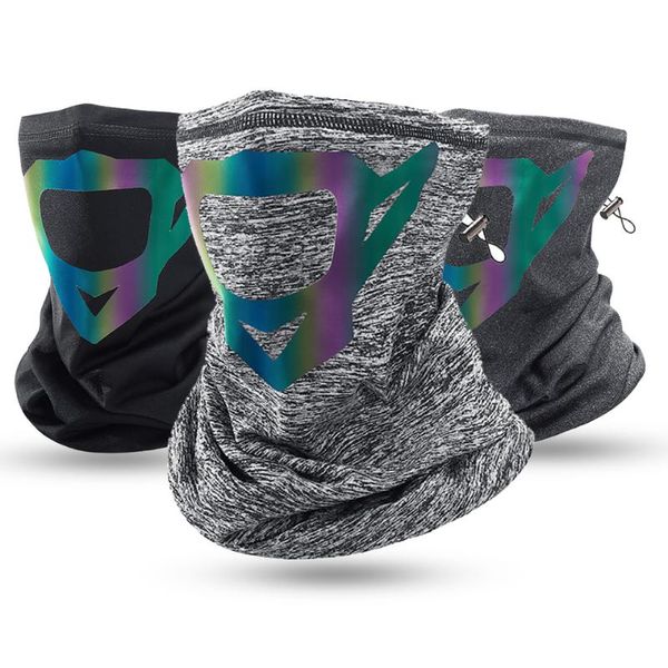 

outdoor winter fishing mask 3 colors bandana sport scarf cycling hiking warmth windproof face cover half headband caps & masks, Black