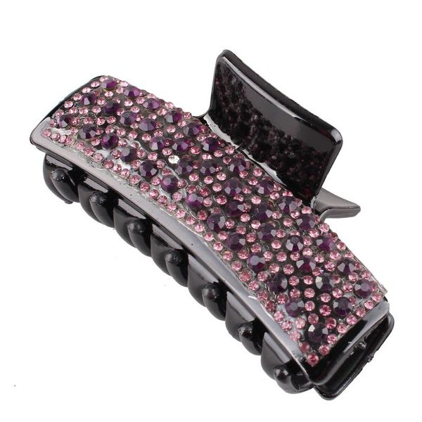 

hair clips & barrettes women crystal claw vintage fashion hairpin heandband crab clip shiny rhinestone ladies accessories, Golden;silver