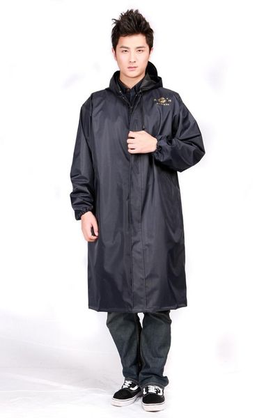 

raincoats polyester trench raincoat men windbreaker long type poncho rain take gear