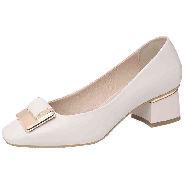 

dress shoes fashion est women spring thick high heels pumps female genuine leather office lady party for woman m0251 y77j, Black