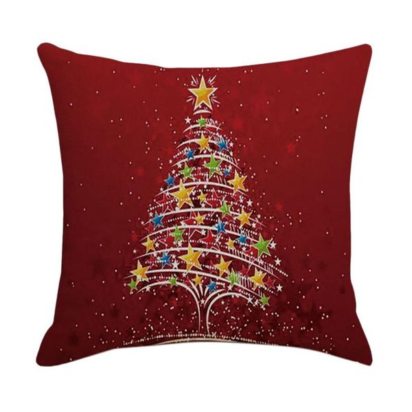 

pillow case christmas pillowcase santa square home decor linen cases exquisite cushion covers for sofa car gift 45x45cm