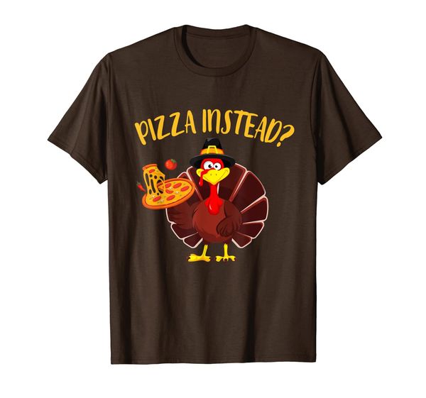 

turkey lets have pizza instead funny thanksgiving gift t-shirt, White;black