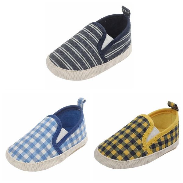 

first walkers baby boys shoes infant born kids slip-on toddler striped canvas classic sneaker loafers casual soft shoes1
