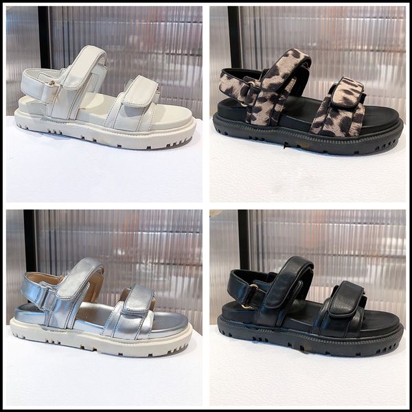 

2021ss brand women sandals designer womens leisure shoes summer indoor outdoor fashion luxury ladies sandal flat beach shoe 35-40, Black