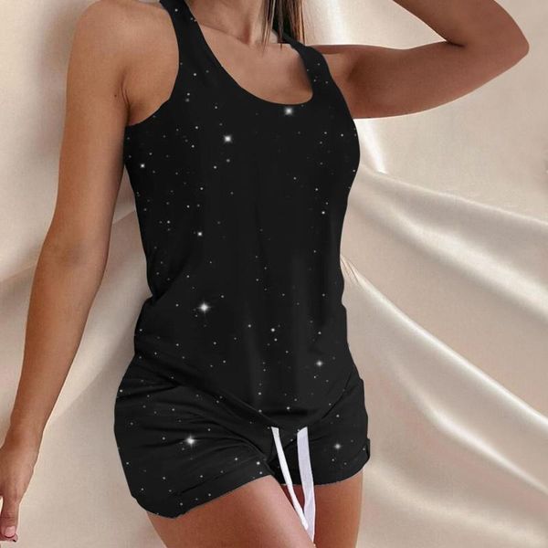 

women's tracksuits autumn two piece set sleeveless tracksuit women printing oversized sweatshirts mujer suit female casual femme short, Gray