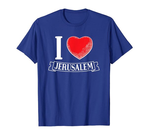 

i love jerusalem jewish gift t shirt, White;black