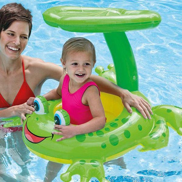 

life vest & buoy baby swimming floats swim shade seat ring summer out pool toy thicken tube float activity water playing supply