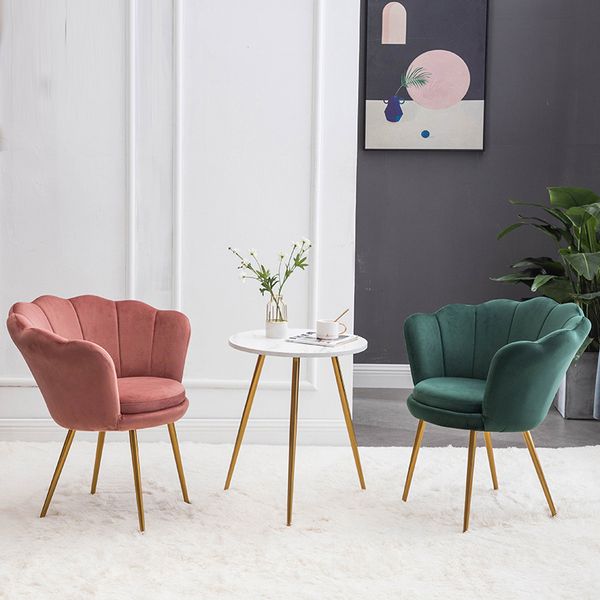 

modern living room furniture flannel soft single sofa balcony lazy leisure relaxation backrest armchair beauty salon nail shop waiting chair