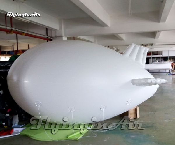 Kundenspezifische Werbung Aufblasbare Zeppelin Luft Floating PVC-Blimp-Druck Fliegenflugzeug Helium-Flugzeug-Ballon für Karneval-Parade-Show