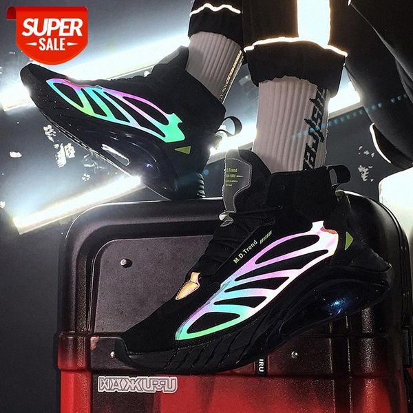 

men's shoes winter luminous tide high-sports casual all-match trend increase running #x241