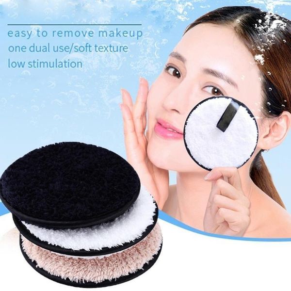 

women soft sponge makeup remover powder puff face cleaner cleansing cloth pad1