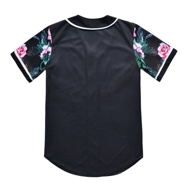 

baseball jersey men stripe short sleeve street shirts black white sport shirt yaj902, Blue;black
