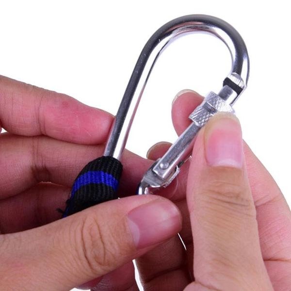 

cords, slings and webbing light duty tool lanyard with carabiner clip single elastic rope rotatable lock