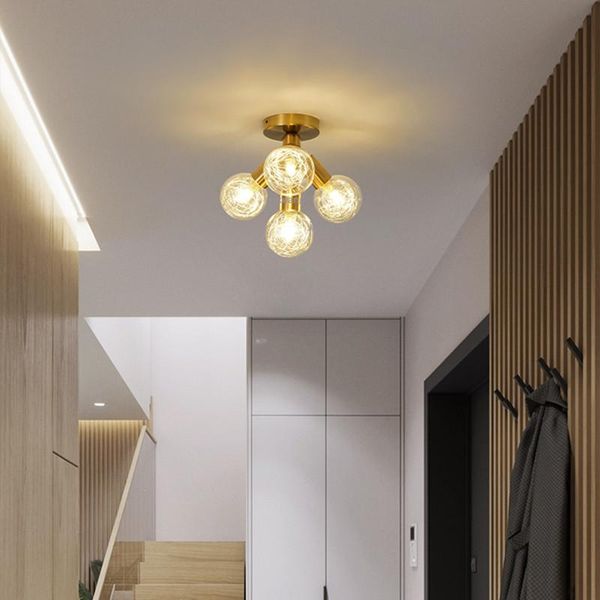 

ceiling lights nordic led glass light corridor aisle lighting fixtures creative living room bedroom hanging lamps