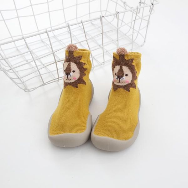 

first walkers baby sock shoes nonslip floor socks girl rubber sole toddler animal booties boys