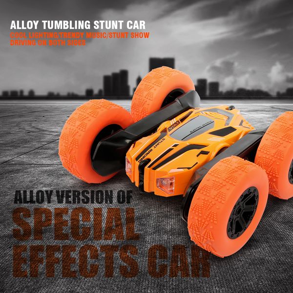 

rc stunt drift car 116 rotating rollover torsion arm double-sided 2.4g remote control 360 degree buggy led light boys gift