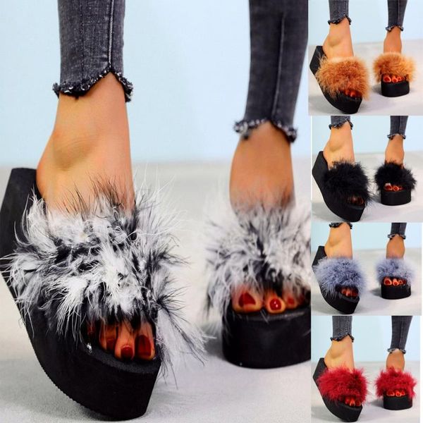 

slippers schoenen vrouw fashion beach outdoor women slip-on open toe wedges flat colorful slipper shoes chaussures femme chinelo, Black