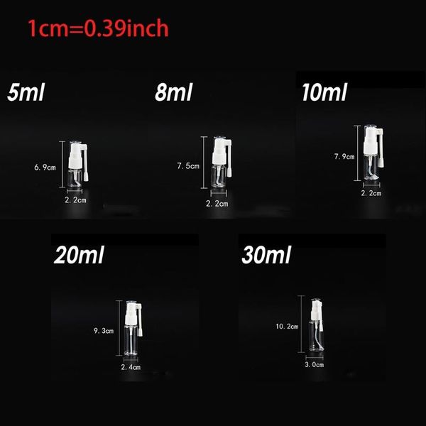 

storage bottles & jars 10pcs clear roatation empty spray bottle reflillable elephant nose water sprayer k1kb