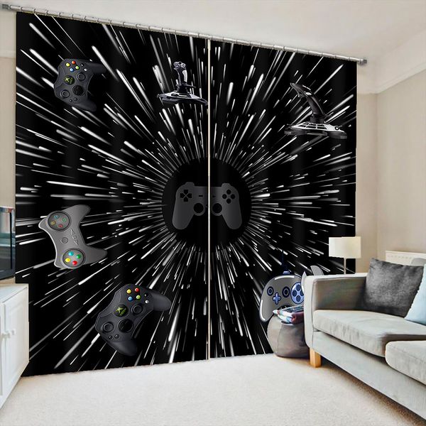 

custom 3d fabric black blackout curtain soundproof windproof curtains drapes cortinas