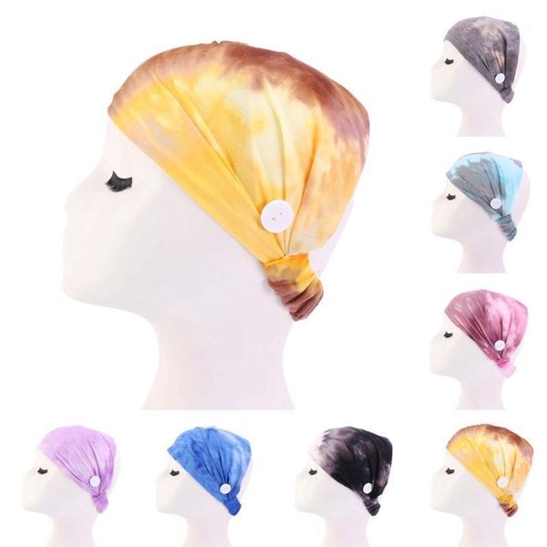 

gradient color women headband elastic head wrap hair sport button band bands for bows1