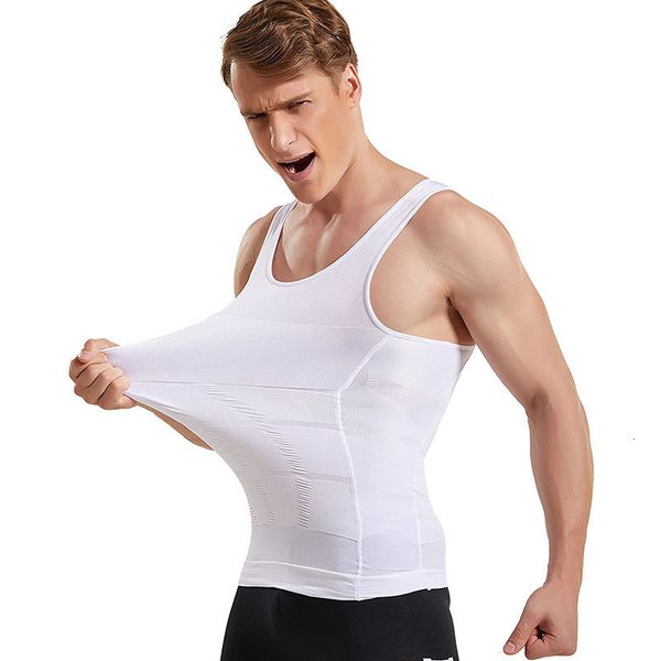 

cht vt seamls breathable sports men's body shaping comprsion abdomen t, Gray