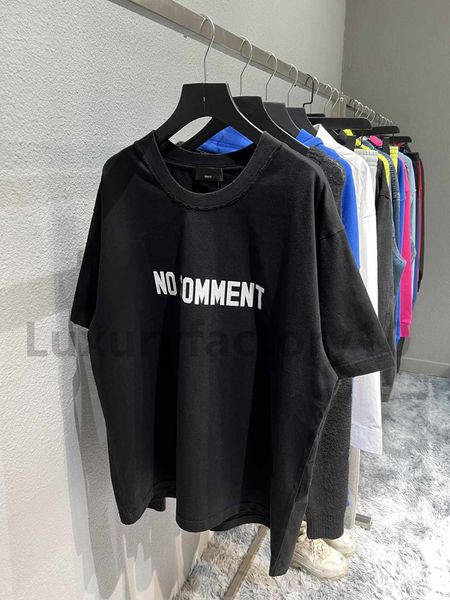 

2022ss outdoor t-shirts men's luxury brand quality no comment printed women tees oversized men summer t shirt short sleeve tee, Gray;blue