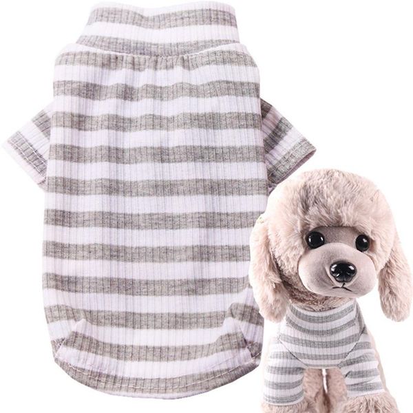 

dog apparel tshirt pet dogs clothing vest coat puppy cat striped pajamas shirt for small large chihuahua xs-xxl
