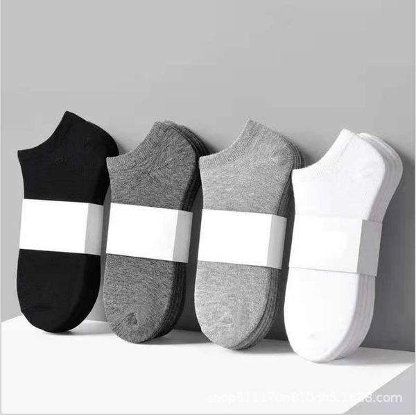 Erkek Çorap 5 Pairs Bayanlar Çorap Seti Harajuku Erkekler Spor Kore Tarzı Düz ​​Renk Beyaz Komik Yumuşak Kız Erkek
