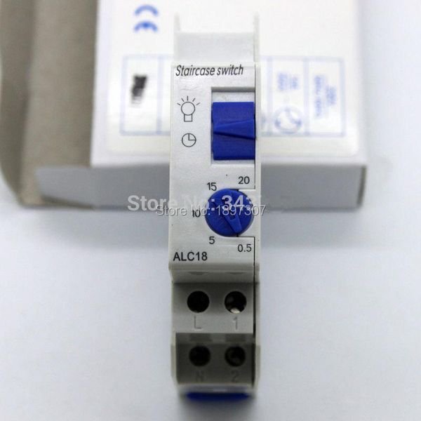 

timers alc18 din rail staircase light time switch timer controller 16a 220v
