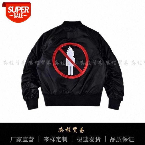 

travis scott no bystanders bomber jacket #ti7k, Black;brown