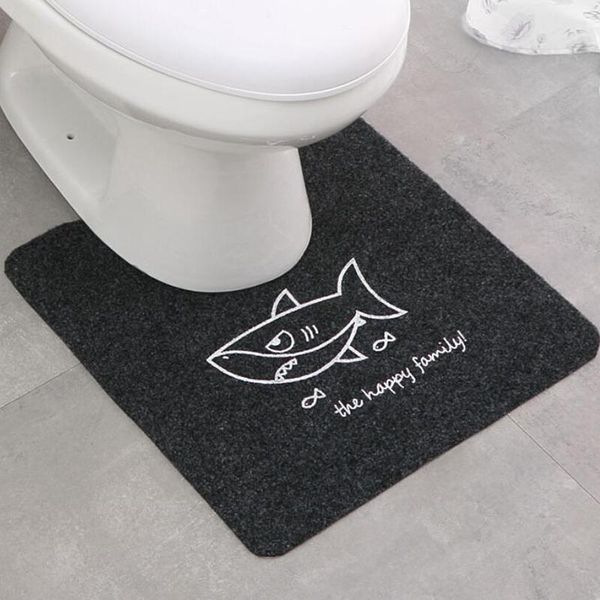 

bath mats 2021 non-slip mat u shape pad bathroom kitchen carpet shower toilet rug water absorbent floor