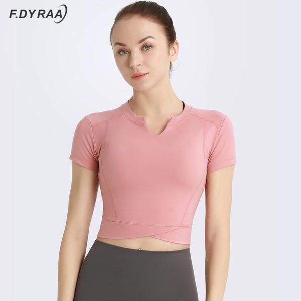 

yoga woman sport fitness shirt women's tracksuit running hiking gym sportswear short sleeve sports bra tube outfit