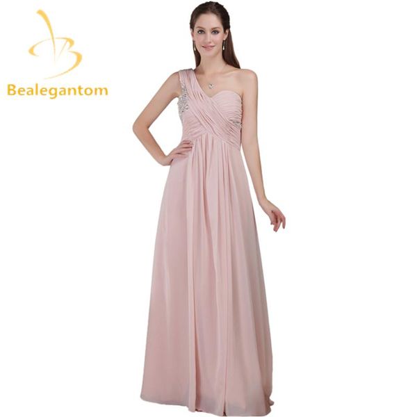 

party dresses bealegantom real po beaded crystal one shoulder evening 2021 long chiffon prom gowns vestido longo qa1020, White;black