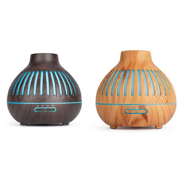 

400ml humidifier sharp mouth wood grain hollow remote humidifiers