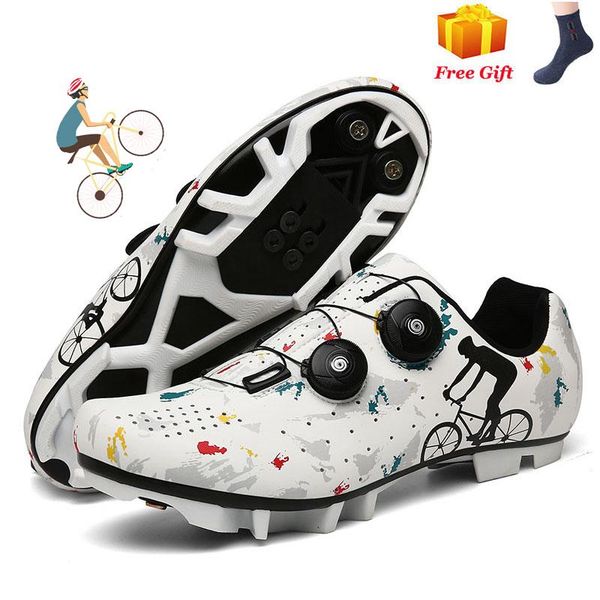 

cycling shoes sapatilha ciclismo mtb men sneakers women mountain bike self-locking breathable racing bicycle footwear, Black
