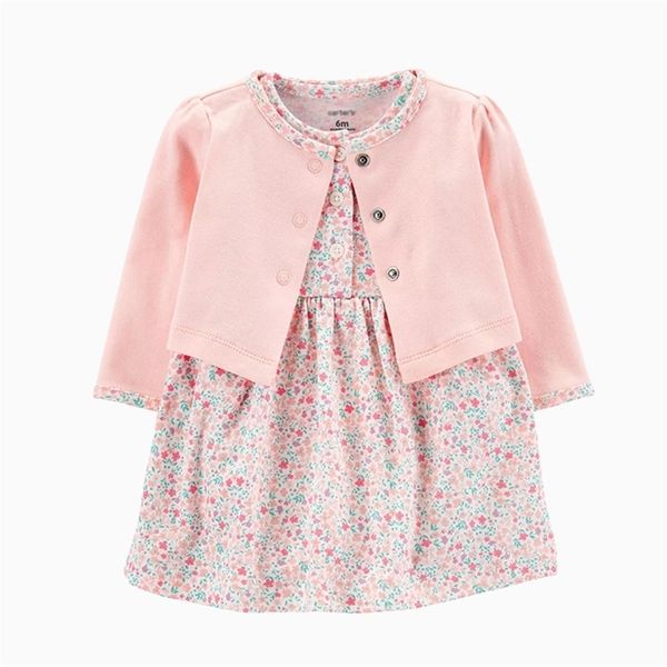 

2021 baby autumn new children's coat nvbao princess dress two piece set, Red;yellow